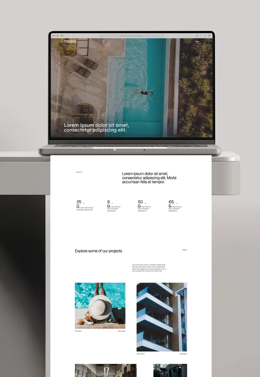 TERRN editorial and digital brand presentation